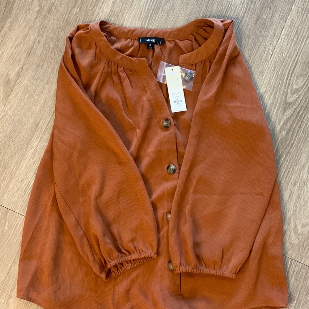 Francesca’s 3/4 length dress shirt